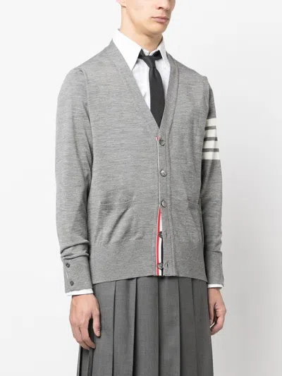 Thom Browne Classic V-neck Cardigan In Fine Merino Wool