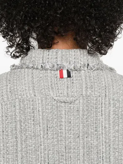 Thom Browne Cotton Blend Shirt In Gray