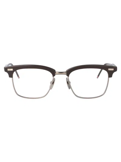 Thom Browne Tb711 Rectangular-frame Sunglasses In Black