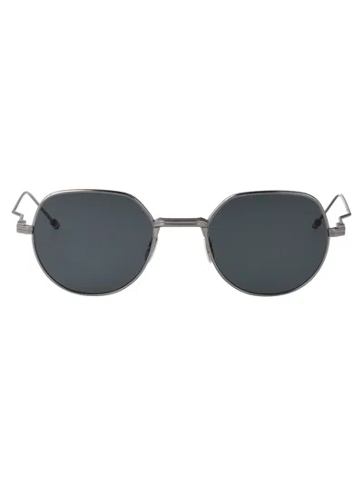Thom Browne N11 Grey Titanium Titanium Sunglasses In Blue