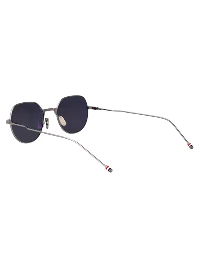 Thom Browne N11 Grey Titanium Titanium Sunglasses In Blue