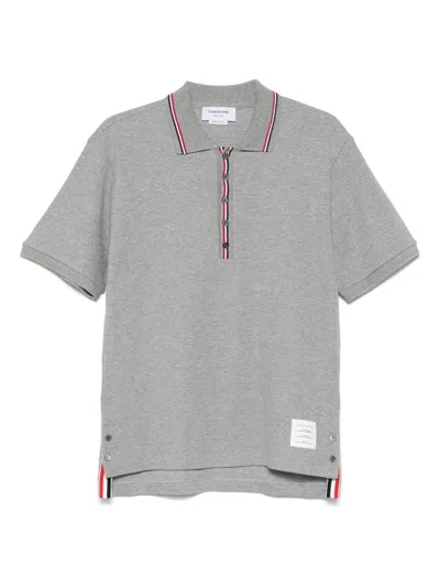 Thom Browne Polo Shirt Cotton Ribbed Collar