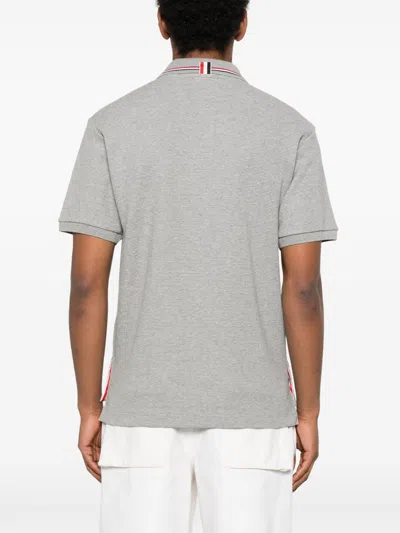Thom Browne Polo Shirt Cotton Ribbed Collar