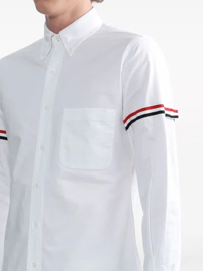 Thom Browne Rwb Cotton Shirt In White
