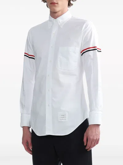 Thom Browne Rwb Cotton Shirt In White