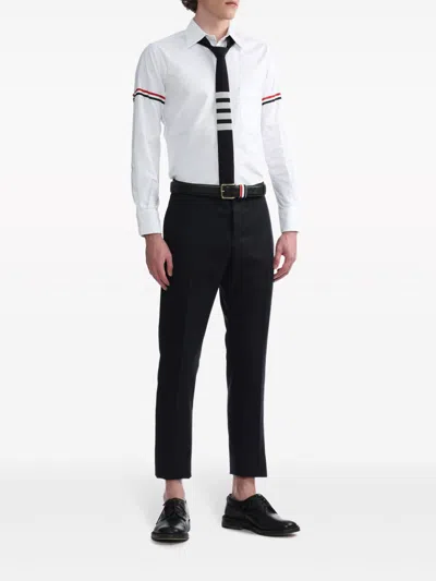 Thom Browne Rwb Cotton Shirt In White