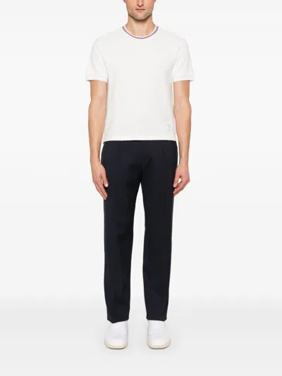 Thom Browne White T-shirt With Tricolour Detail Men