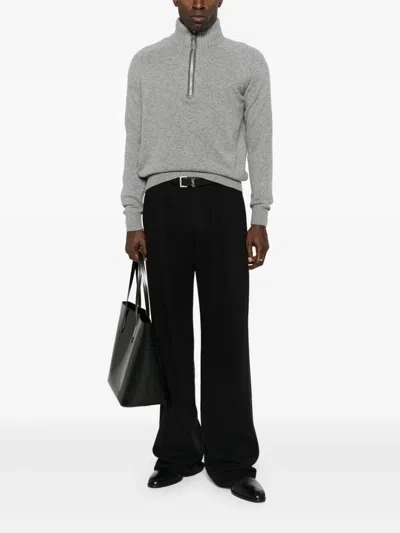 Tom Ford Cashmere Lambswool Half Zip Sweater