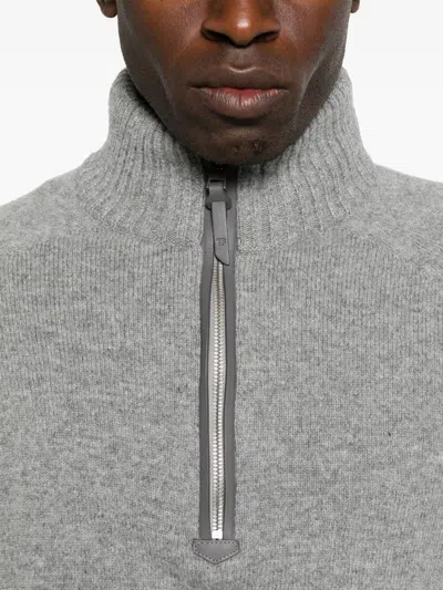 Tom Ford Cashmere Lambswool Half Zip Sweater
