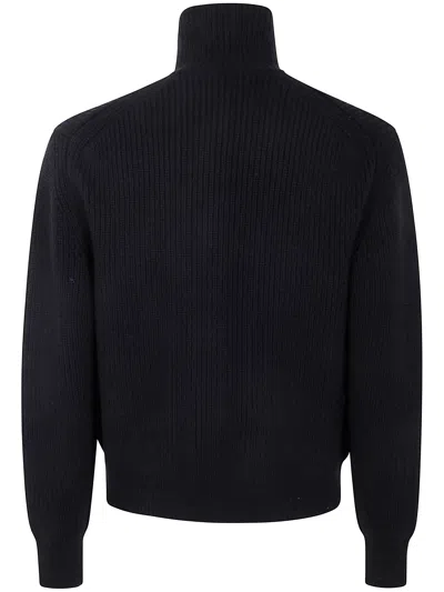 Tom Ford Slim-fit Ribbed Wool And Cashmere-blend Zip-up Cardigan