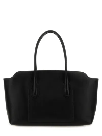 Tom Ford Large Leather Shopping Bag In Black
