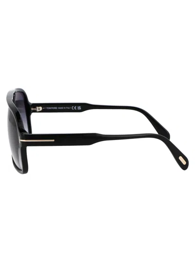 Tom Ford Nero Lucido / Fumo Grad Acetate Sunglasses