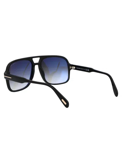 Tom Ford Nero Lucido / Fumo Grad Acetate Sunglasses