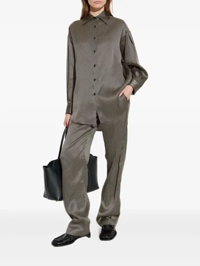 Tom Ford Polka Dot Relaxed Fit Silk Shirt