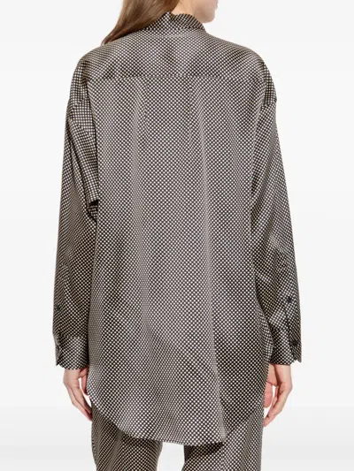 Tom Ford Polka Dot Relaxed Fit Silk Shirt