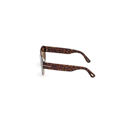 Tom Ford Lyle Brown Pilot Unisex Sunglasses Ft1074 51j 58 In Brown