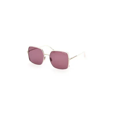 Tom Ford Raphaela Mixed-media Butterfly Sunglasses In Pink