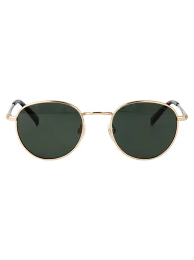 Tommy Hilfiger Gold Stainless Steel Sunglasses In Green