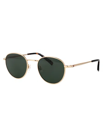 Tommy Hilfiger Gold Stainless Steel Sunglasses In Green