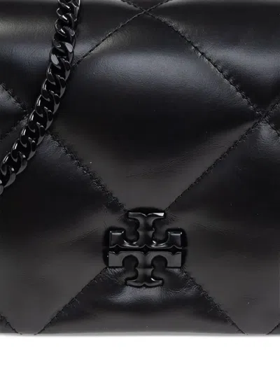 Tory Burch Quilted Shoulder Bags With Detachable Chain-link Strap In Black