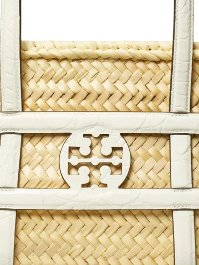 Tory Burch Ella Straw Small Shopper Bag