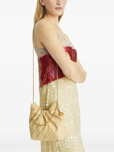 Tory Burch Fleming Mini Leather Hobo Bag