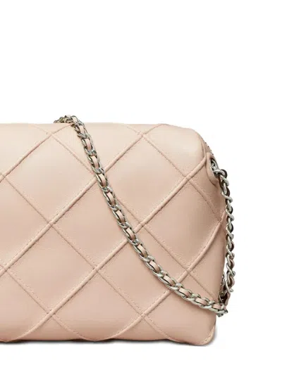 Tory Burch Fleming Leather Crossbody Bag In Pink