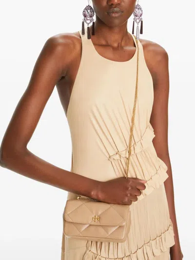 Tory Burch Kira Diamond Mini Leather Shoulder Bag