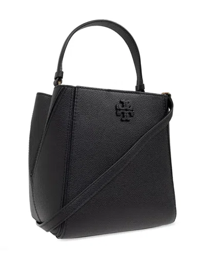 Tory Burch Black Leather Small Mcgraw Handbag