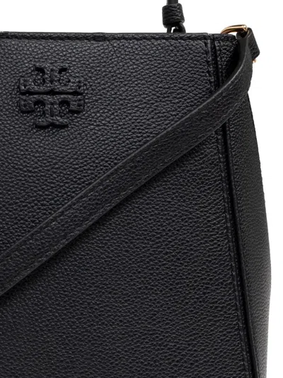 Tory Burch Black Leather Small Mcgraw Handbag