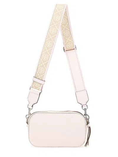 Tory Burch Miller Patent Border Mini Crossbody Bag Pale Pink In Pink