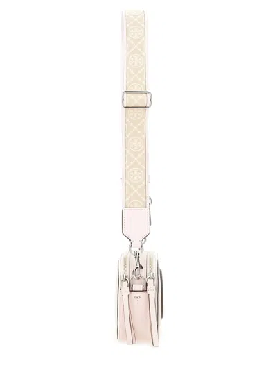 Tory Burch Miller Patent Border Mini Crossbody Bag Pale Pink In Pink