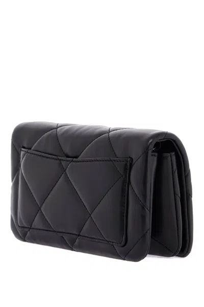 Tory Burch Kira Black Leather Crossbody Wallet