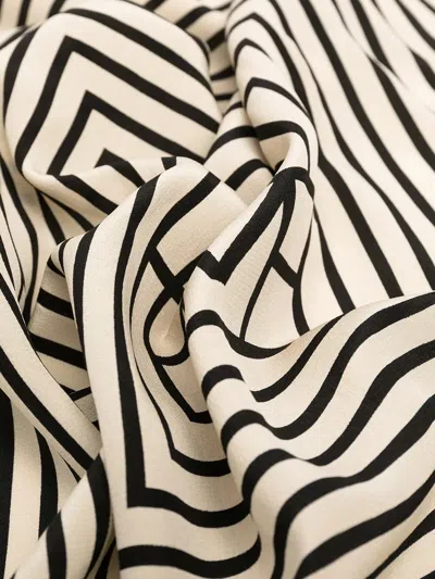 Totême Toteme Centered Monogram Scarf