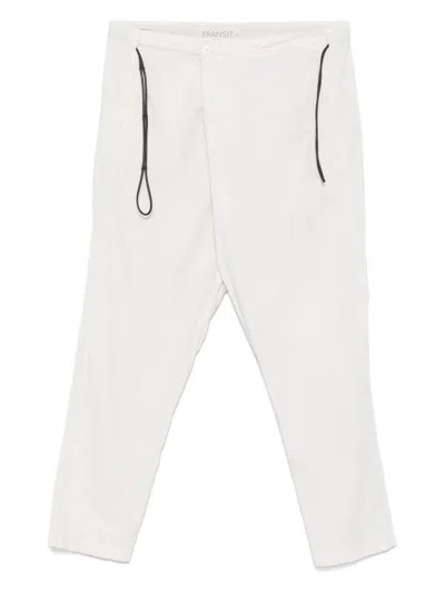 Transit Drawstring-waist Trousers In White