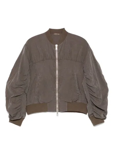 Transit Silk Blend Blouson In Neutral