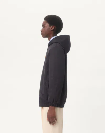 Valentino Garavani Nylon Hooded Jacket With Drawstring