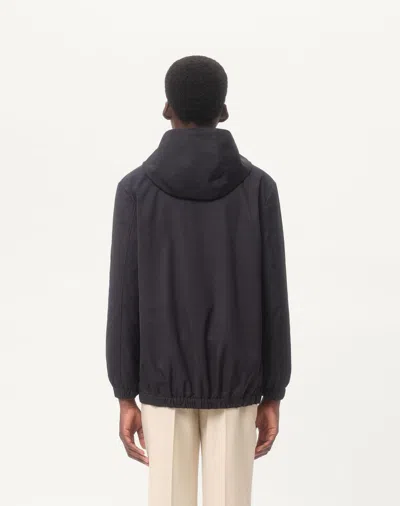 Valentino Garavani Nylon Hooded Jacket With Drawstring