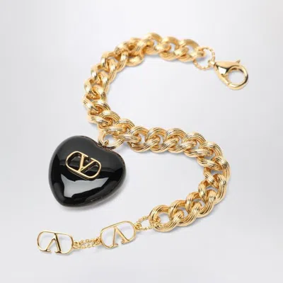 Valentino Garavani Coer Royal Bracelet Gold-coloured In In Metallic
