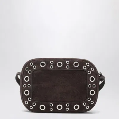Valentino Nellcôte Bag Brown In Suede With Studs And Rivets