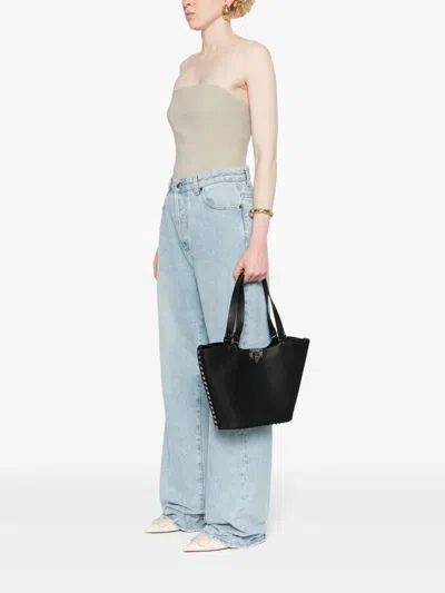 Valentino Shoulder Bag With Studded Detailing And Metal Hardware