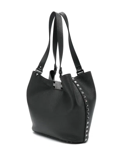 Valentino Shoulder Bag With Studded Detailing And Metal Hardware