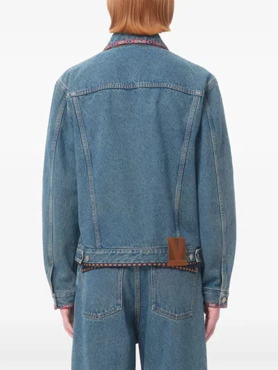 Valentino Denim Jackets Embroideries