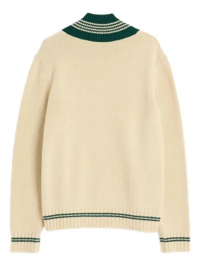 Valentino Garavani Butter-coloured Sweater With Le Chien De La Maison In Neutral