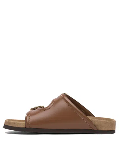 Valentino Vlogo-logo Leather Sandals