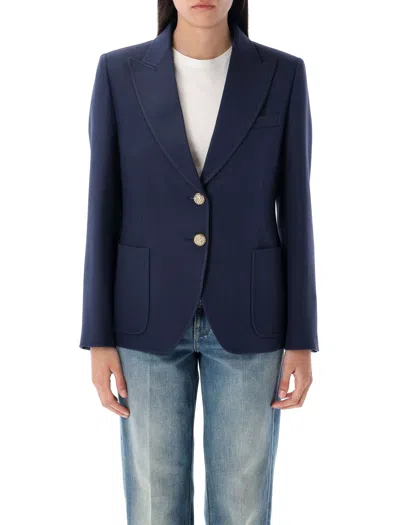 Valentino Single Breast Wool Silk Blazer