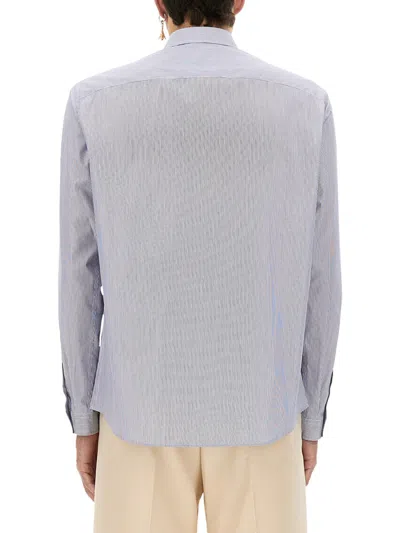 Valentino Garavani Striped Shirt Shirt And Blouse Light Blue
