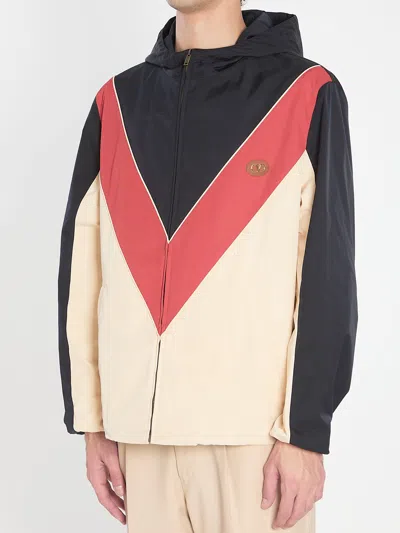 Valentino Logo Windbreaker With Hood And Pockets In Multi