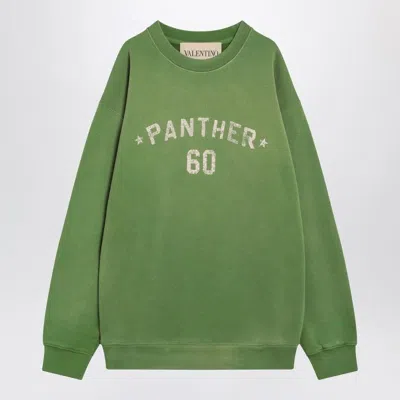 Valentino Garavani Pure Cotton Sweatshirt In Green