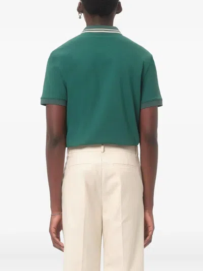 Valentino Polo Jersey Regular Embroidered Dreamatic In Green